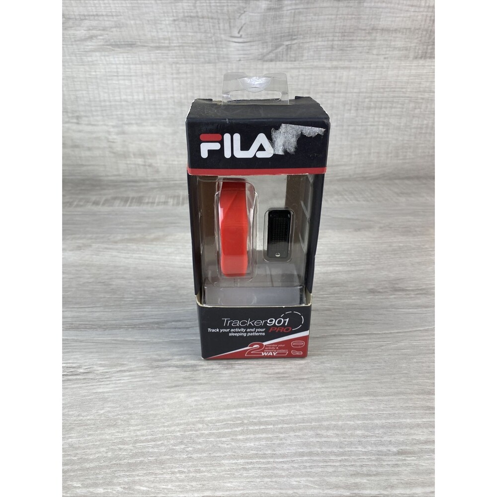 Fila Tracker 901 Pro Activity & Sleep Pattern Monitor, Adjustable Wristband -Red